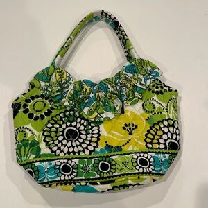 Vera Bradley summer cottage extra small tote with snap closure. Great condition.